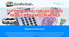 Desktop Screenshot of carsforcash.ie