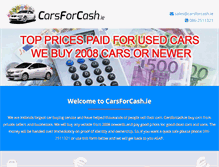 Tablet Screenshot of carsforcash.ie